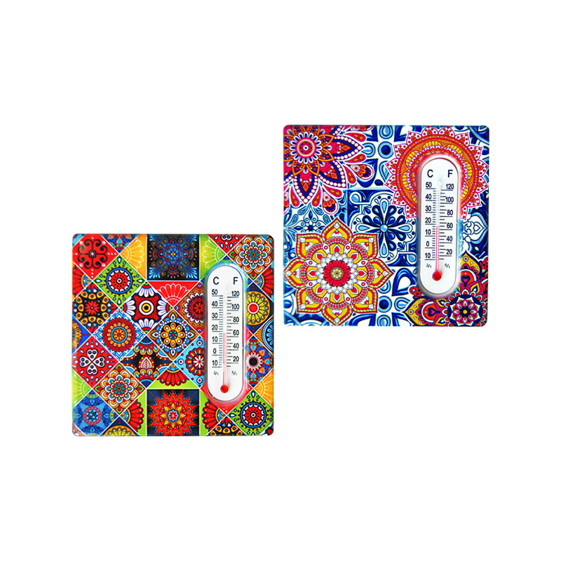 Magnético Azulejo com Termómetro Mandala